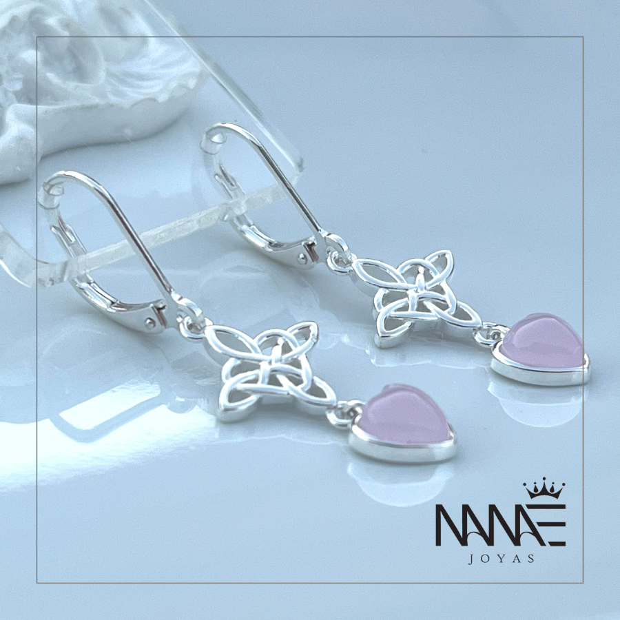 Aro Nudo de Brujas Cuarzo Rosa