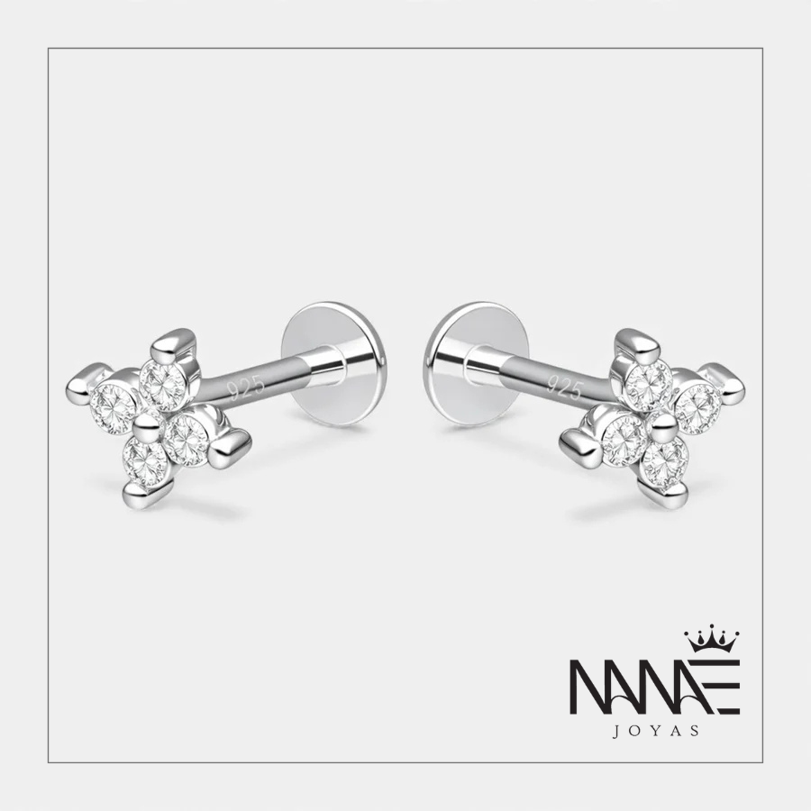 Piercing Flat Flor Circones 5 mm