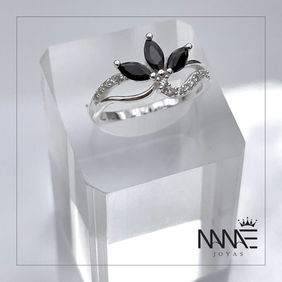 Anillo Flor De Loto Cristales N°16