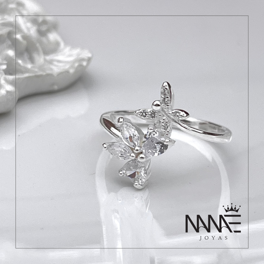 Anillo Mariposas Circones N°18
